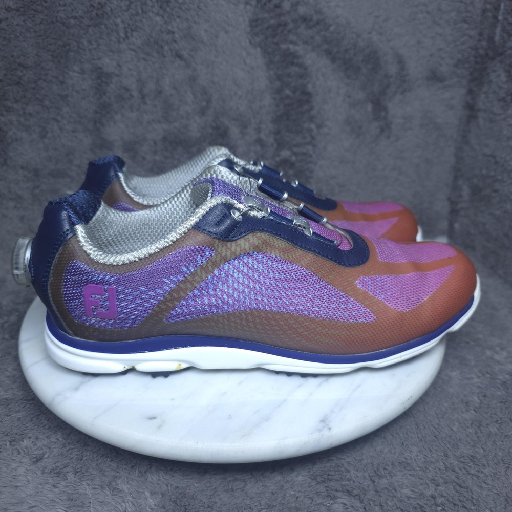 FootJoy Shoes Womens Size 8.5 Purple Mesh Golf Sneaker LoPro Collection BOA
